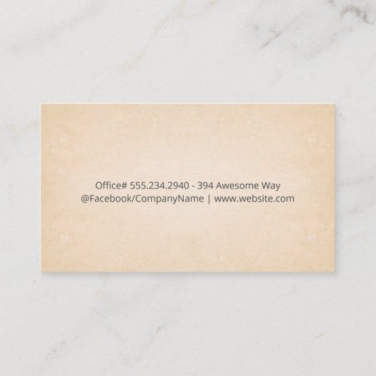 Carte De Visite Support client | Arrière - plan de texture (Dos)