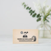 Carte De Visite Support client | Centre d'appel technique | Graphi (Debout devant)
