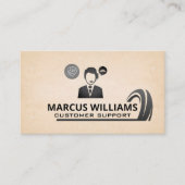 Carte De Visite Support client | Centre d'appel technique | Graphi (Devant)