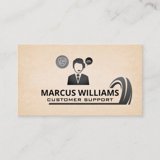 Carte De Visite Support client | Centre d'appel technique | Graphi (Devant)