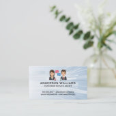 Carte De Visite Support clientèle du centre d'appels | Les gens qu (Debout devant)