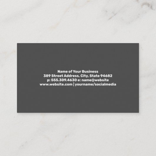 Carte De Visite Support technique | Support client avec casque (Dos)