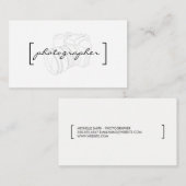 Carte De Visite Supports / Photographe (Devant / Derrière)