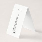 Carte De Visite Supports / Photographe (Dos)