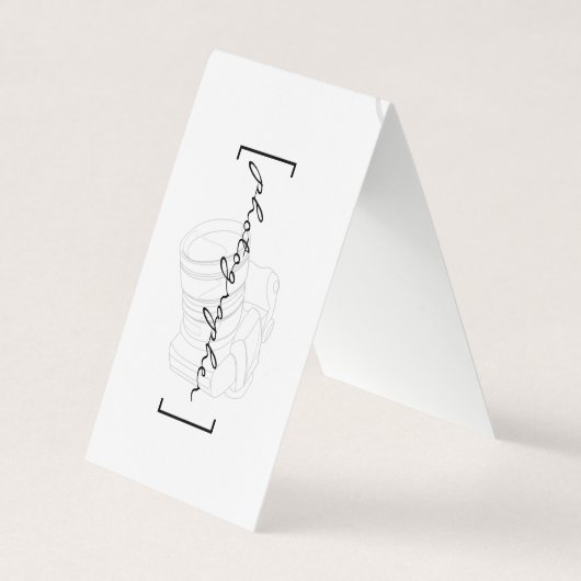 Carte De Visite Supports / Photographe (Devant)