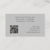 Carte De Visite Suppression de la mémoire indésirable (Dos)