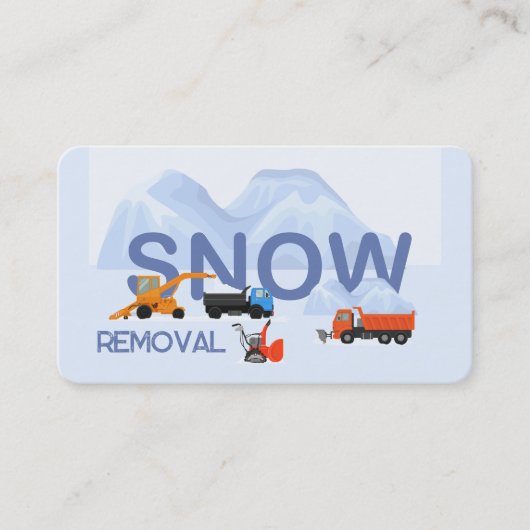 Carte De Visite Suppression de neige (Devant)