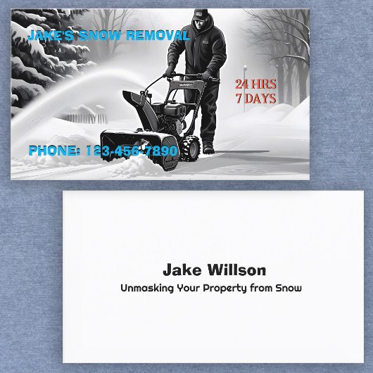 Carte De Visite Suppression de neige