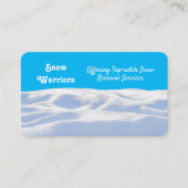 Carte De Visite Suppression de neige (Devant)
