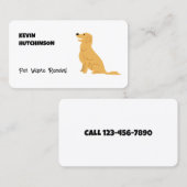 Carte De Visite Suppression des déchets d'animaux domestiques (Devant / Derrière)