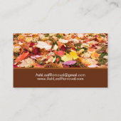 Carte De Visite Suppression du nettoyage de la feuille (Dos)