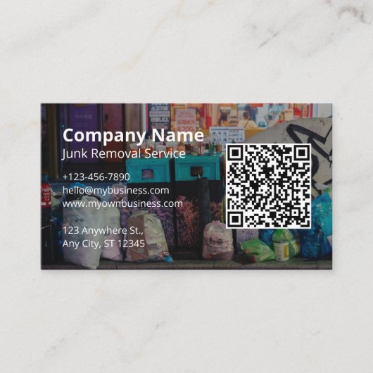 Carte De Visite Suppression simple et moderne du coffre (Devant)