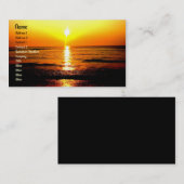 Carte De Visite SupremeBeachsunrise, nom, adresse 1, adresse 2… (Devant / Derrière)