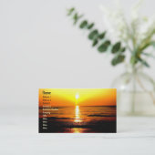 Carte De Visite SupremeBeachsunrise, nom, adresse 1, adresse 2… (Debout devant)