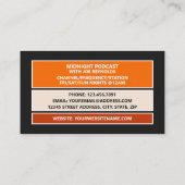 Carte De Visite Sur Air Podcaster, Retro Podcast (Dos)