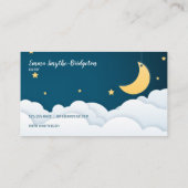 Carte De Visite Sur la Lune et les nuages (Dos)