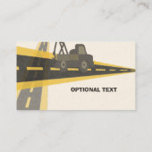 Carte De Visite Sur la route Tow Trucking Automotive Trucking Trav (Dos)