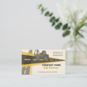 Carte De Visite Sur la route Tow Trucking Automotive Trucking Trav (Debout devant)