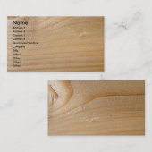 Carte de visite sur le bois non fini (Devant / Derrière)