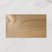 Carte de visite sur le bois non fini (Dos)