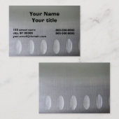 Carte de visite sur le couteau d'un chef (Devant / Derrière)