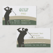 Carte De Visite Sur Le Green Golf (Devant / Derrière)