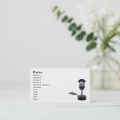 Carte De Visite Sur le microphone de pilule d'air (Debout devant)