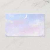 Carte De Visite Sur le nuage 9 Combien de baisers Fête des mariées (Dos)