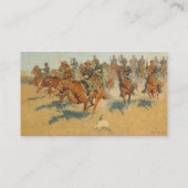 Carte De Visite Sur les plaines du sud par Frederic Remington (Dos)