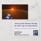 Carte De Visite Sur l'horizon de la terre - (Devant / Derrière)