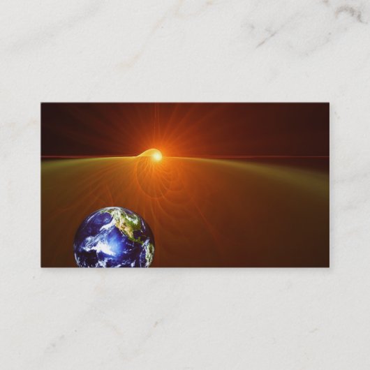 Carte De Visite Sur l'horizon de la terre - (Devant)