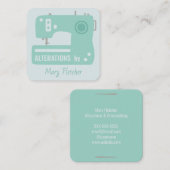 Carte de visite sur mesure de la machine à coudre (Devant / Derrière)