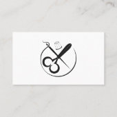 Carte de visite sur mesure et couturière (Dos)