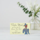 Carte de visite sur mesure, exemple1 (Debout devant)