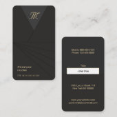 Carte de visite sur mesure moderne (Devant / Derrière)