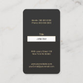 Carte de visite sur mesure moderne (Dos)