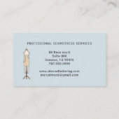 Carte de visite sur mesure Seamstress (Dos)