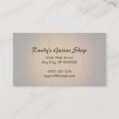 Carte de visite sur mesure Sunburst Wood Minimal (Dos)