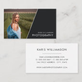 Carte De Visite Sur une diagonale | Photographie moderne (Devant / Derrière)