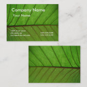 Carte de visite sur une feuille (Devant / Derrière)