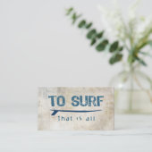 Carte De Visite Surf (Debout devant)