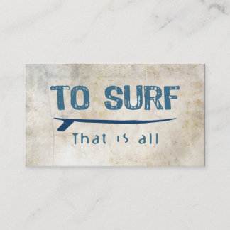 Carte De Visite Surf