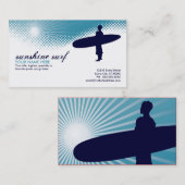 Carte De Visite surf de soleil (Devant / Derrière)