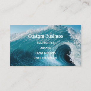 Carte De Visite Surf de surf personnalisé Tropical Beach Curl Wave