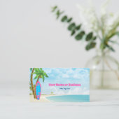 Carte De Visite Surf et Plage Tropical Surf (Debout devant)