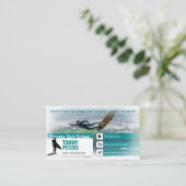 Carte De Visite Surf Instructeur | Surfboard Active Sports (Debout devant)