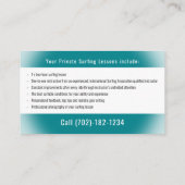 Carte De Visite Surf Instructeur | Surfboard Active Sports (Dos)