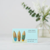 Carte De Visite Surf professeur de surf Instructeur freelance (Debout devant)