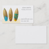Carte De Visite Surf professeur de surf Instructeur freelance (Devant / Derrière)