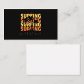 Carte De Visite Surf Style de vie Surf (Devant / Derrière)